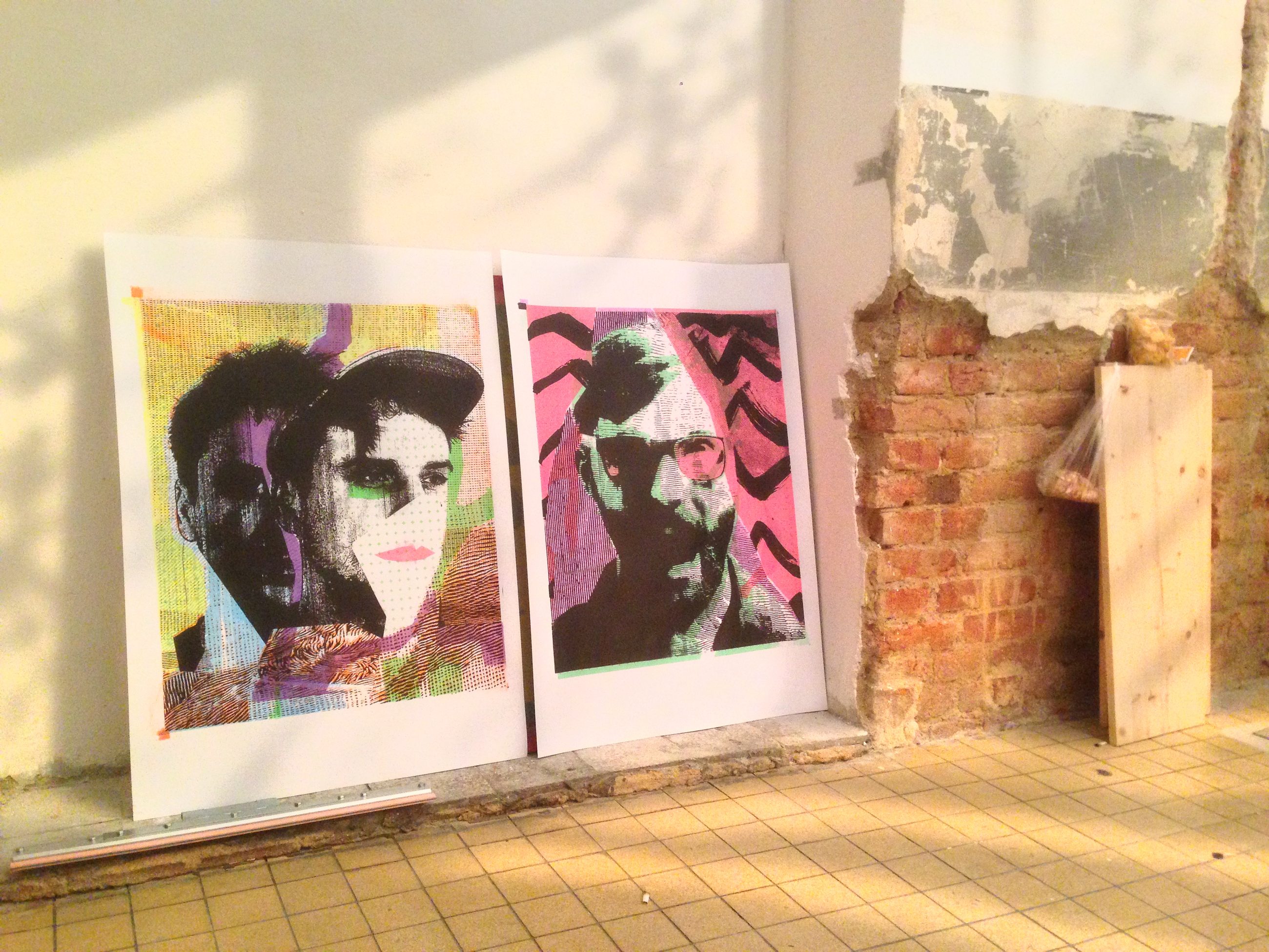 Studio at Továrna — the first Pop Machine portraits, 2016