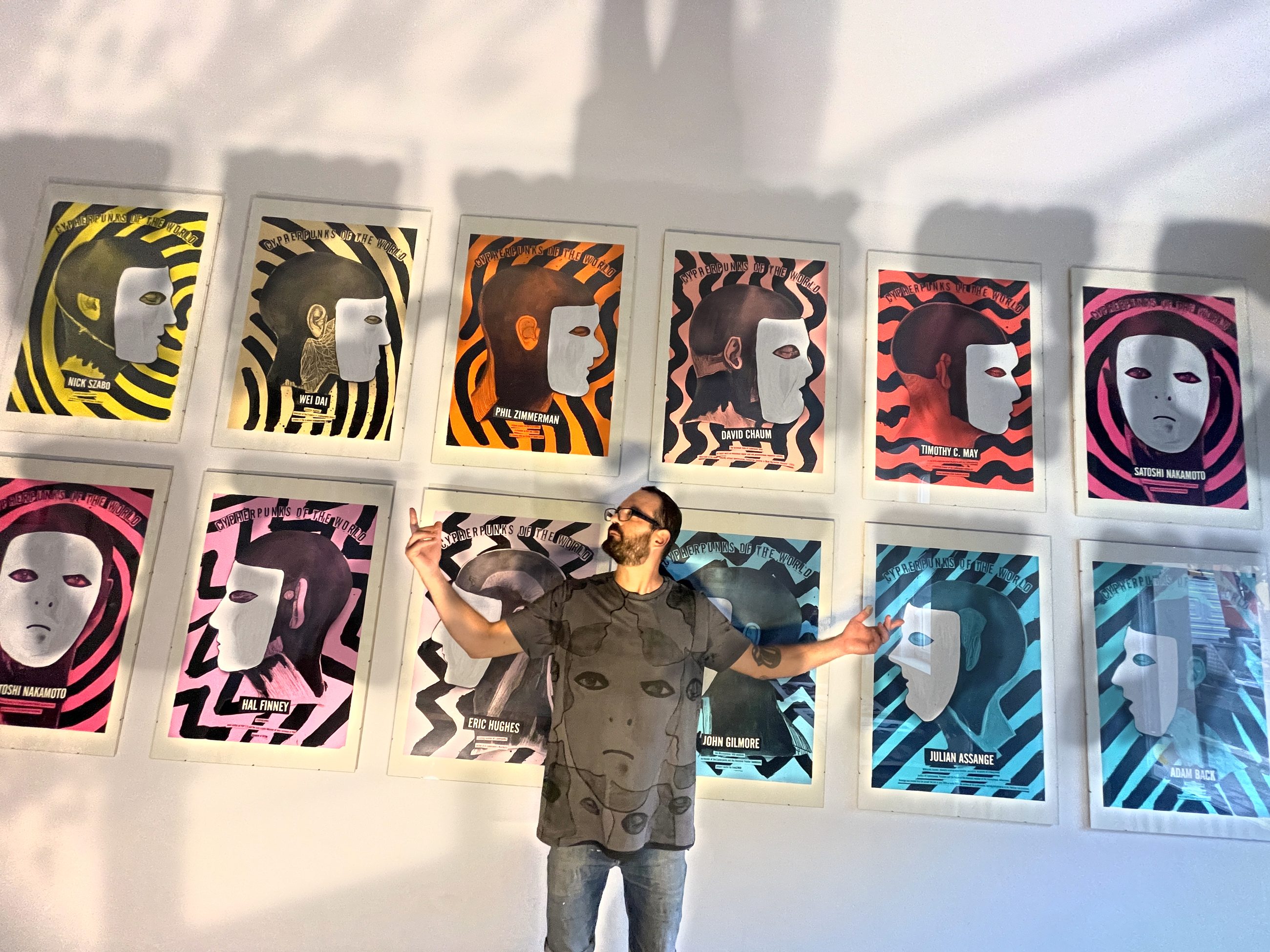 CypherpunkNow a.k.a. Martin Fischer and the Cypherpunks Of The World print series