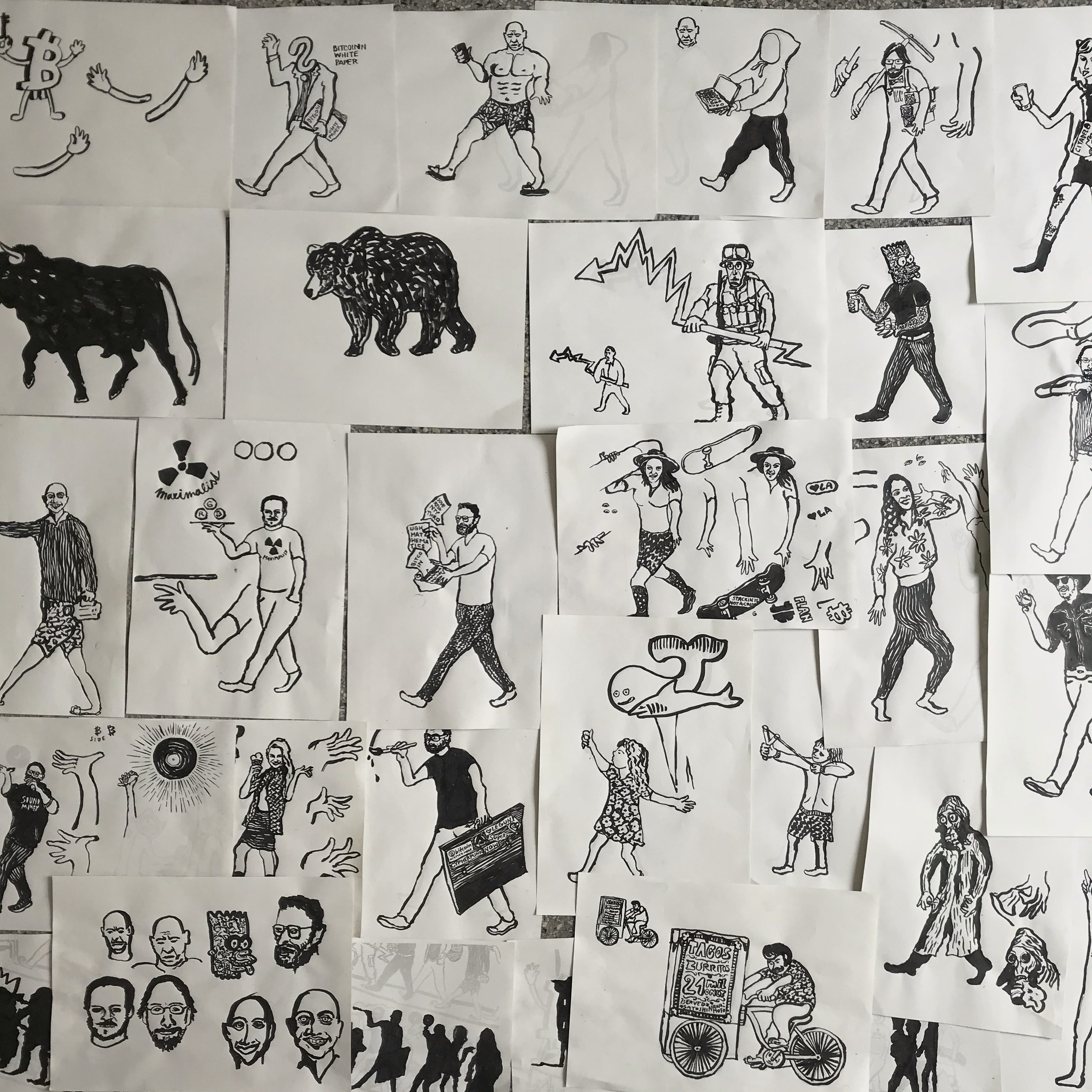 Illustration of the Bitcoin maximalist caste, 2020, for the Citadel21 poster
