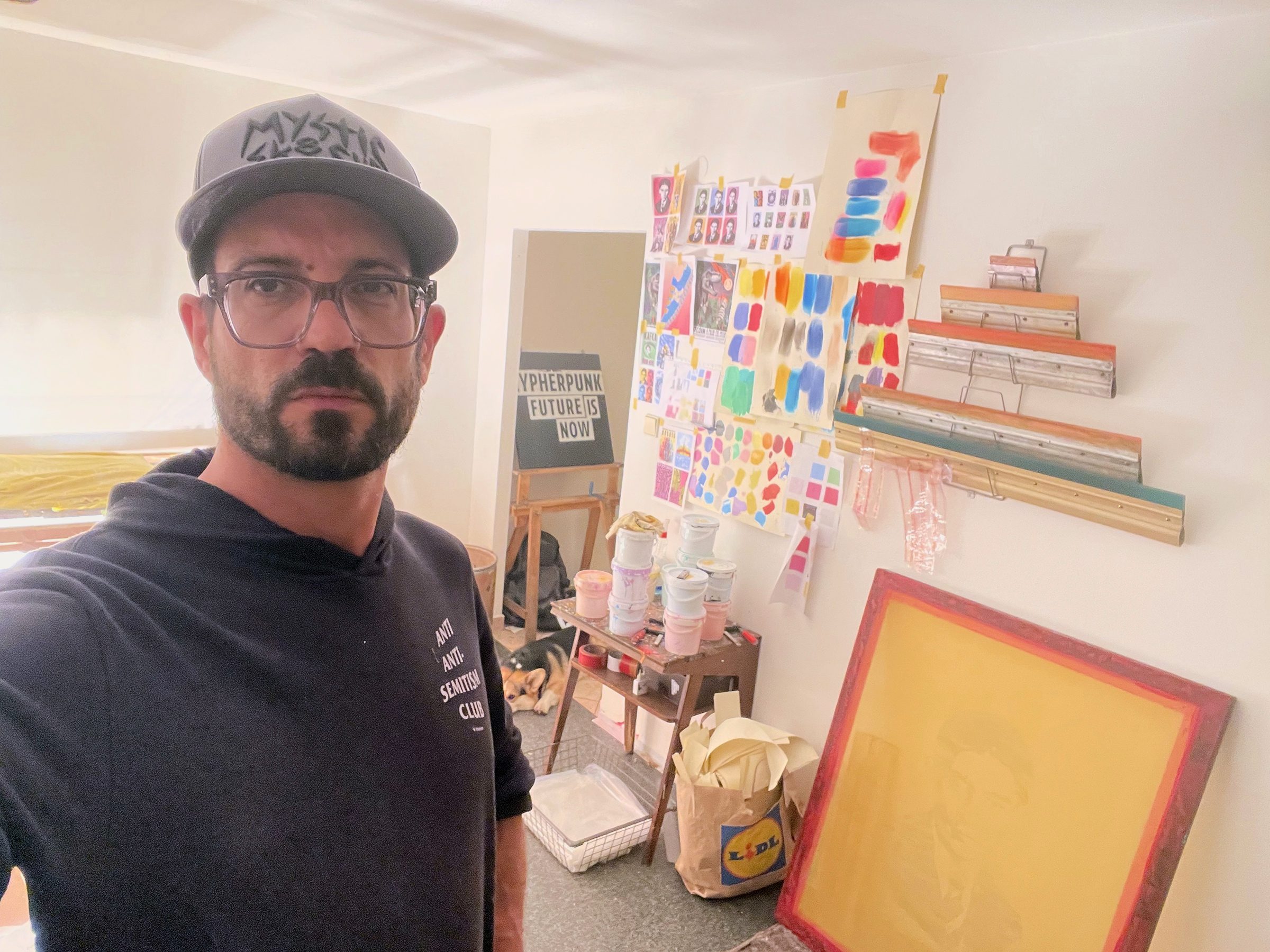 Me in the studio, circa 2026