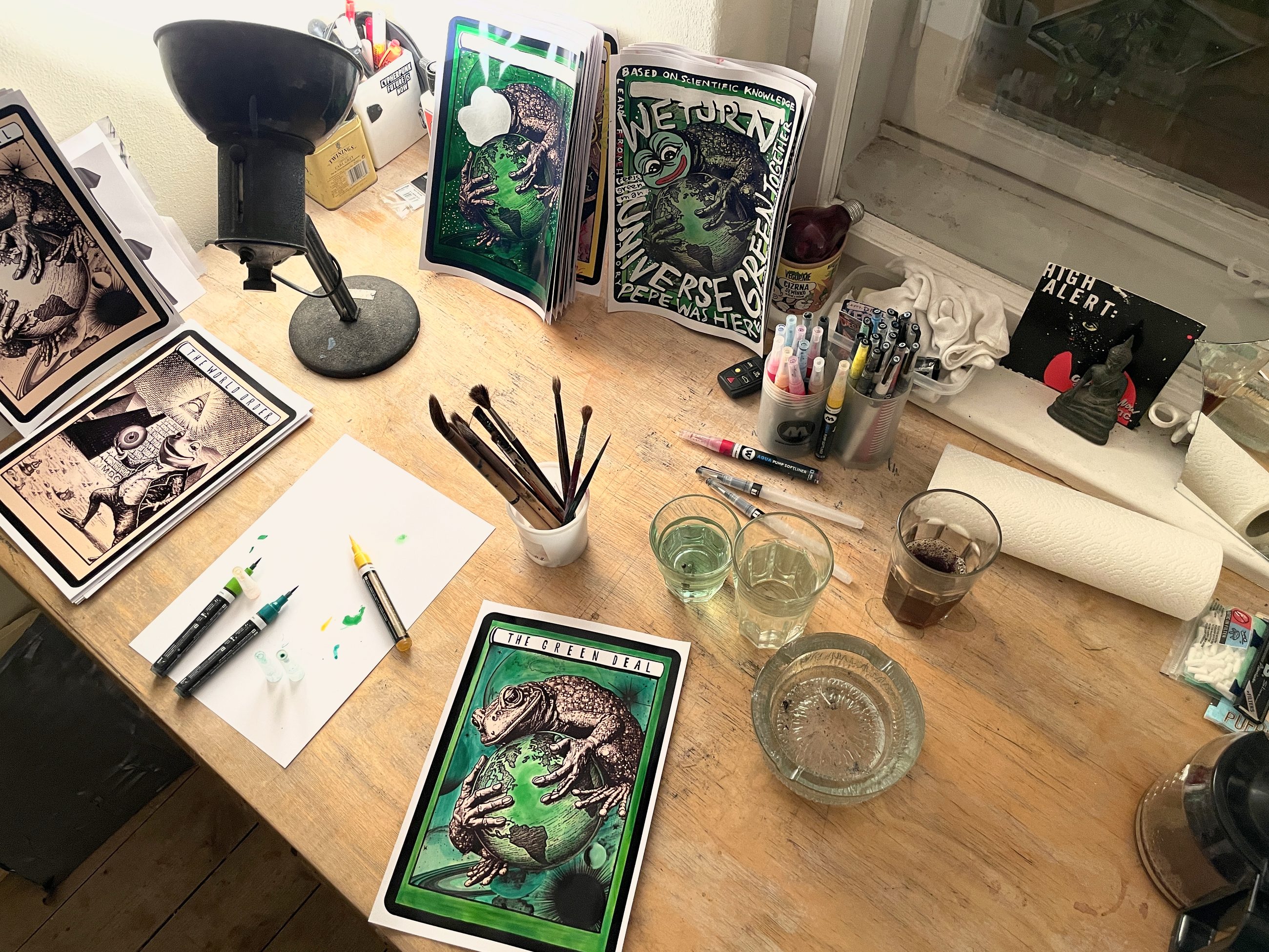 Painting Pepe for the Pepe Was Here project