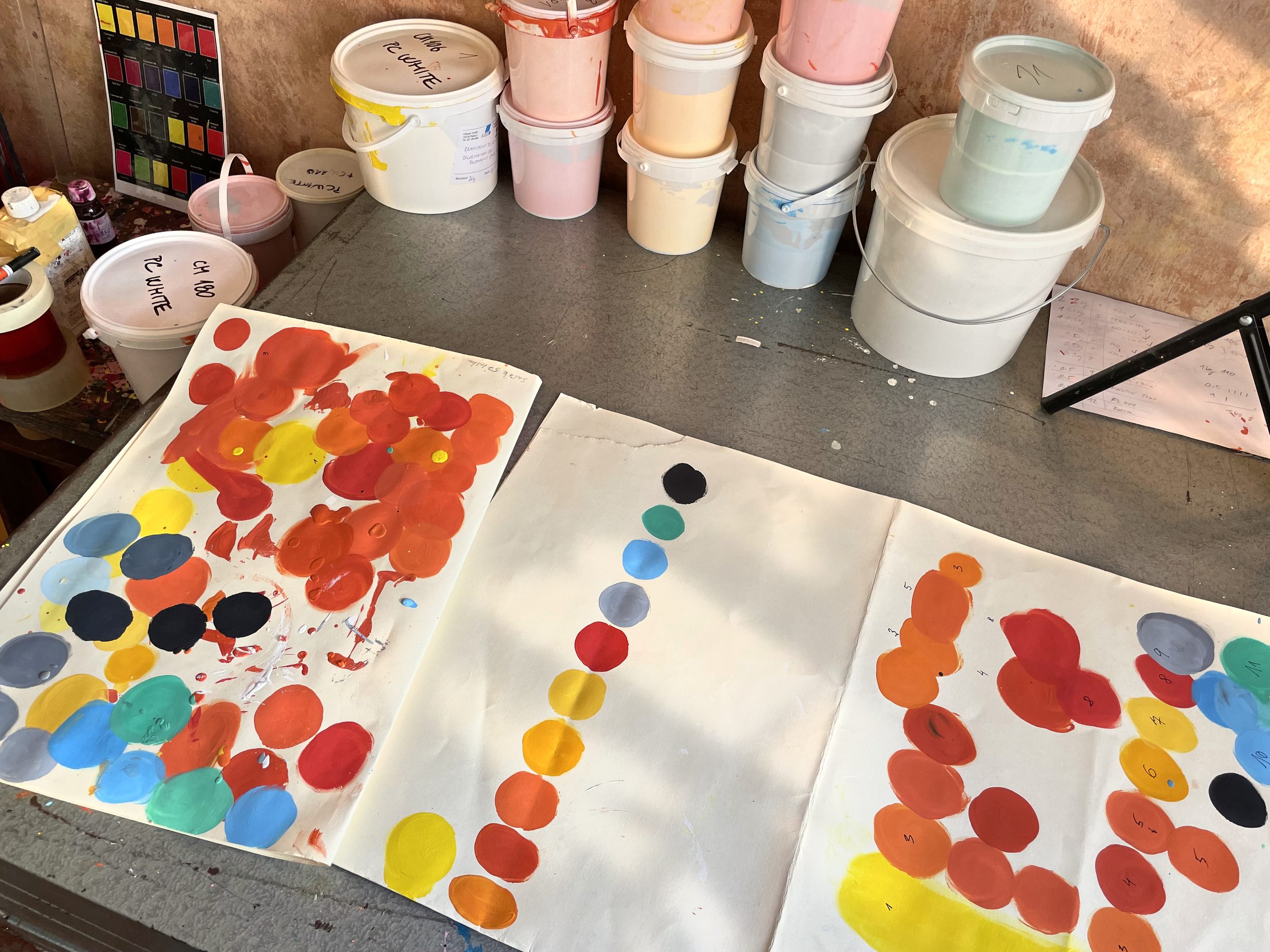 Mixing and sampling colors for the Bitcoin Energy print