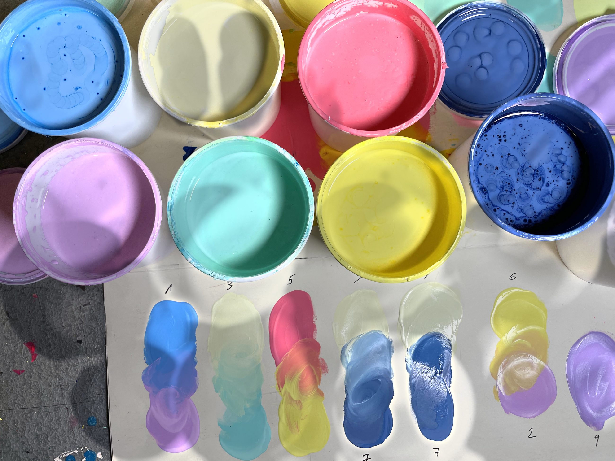 Mixing colors for the Out Of Order print