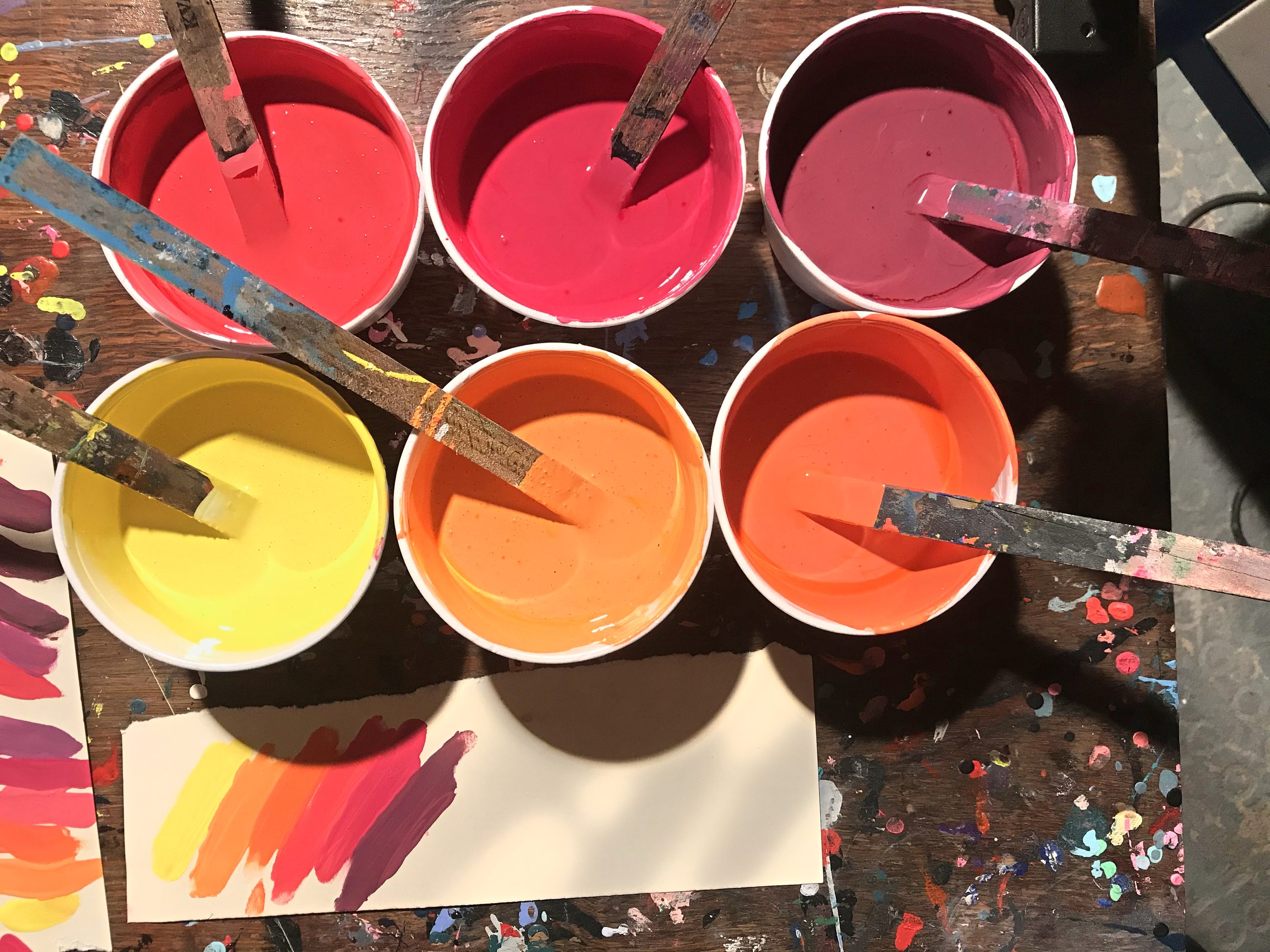 Mixing colors for the Bitcoin Meteorite poster print
