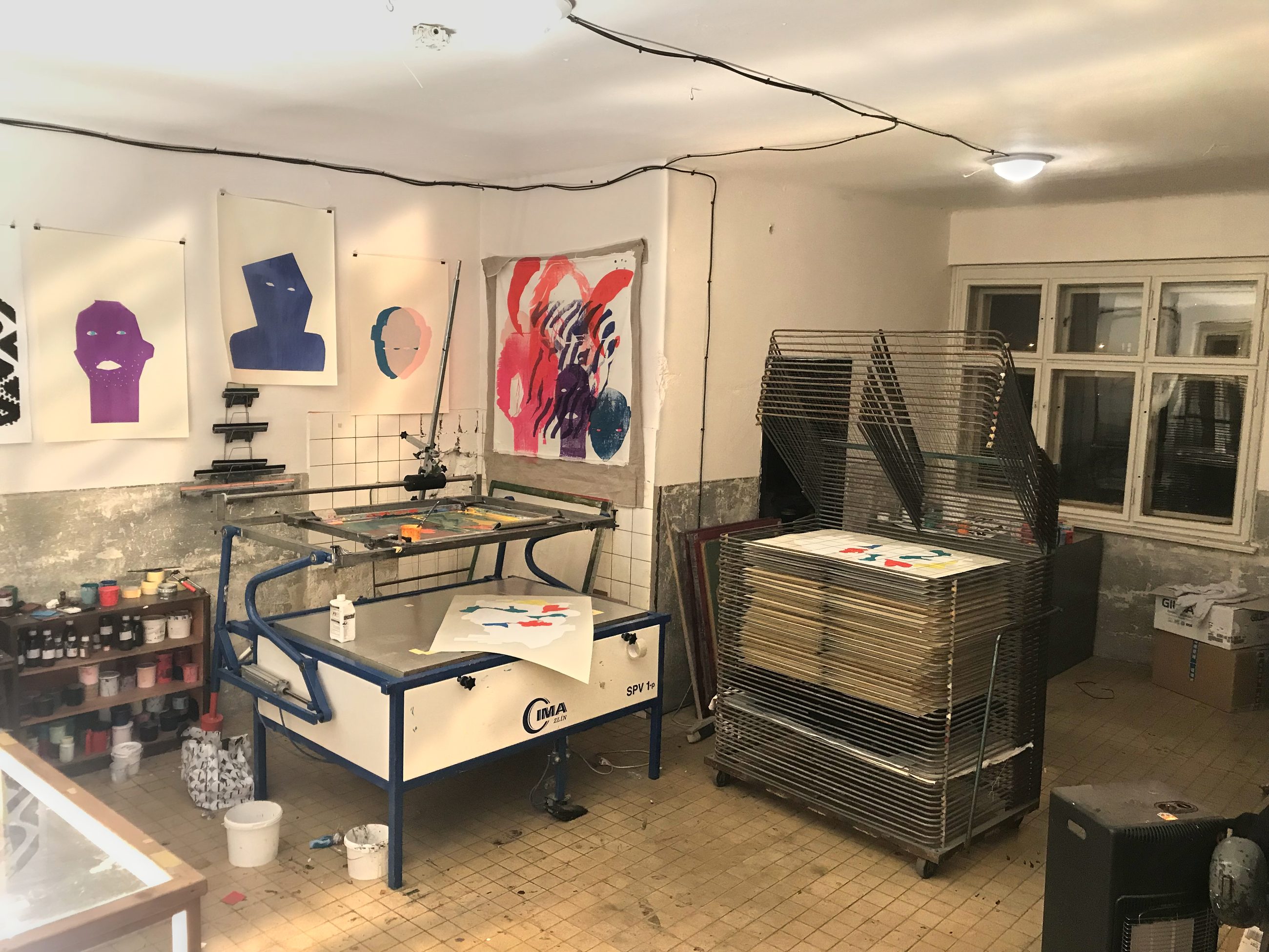 My studio, circa 2018