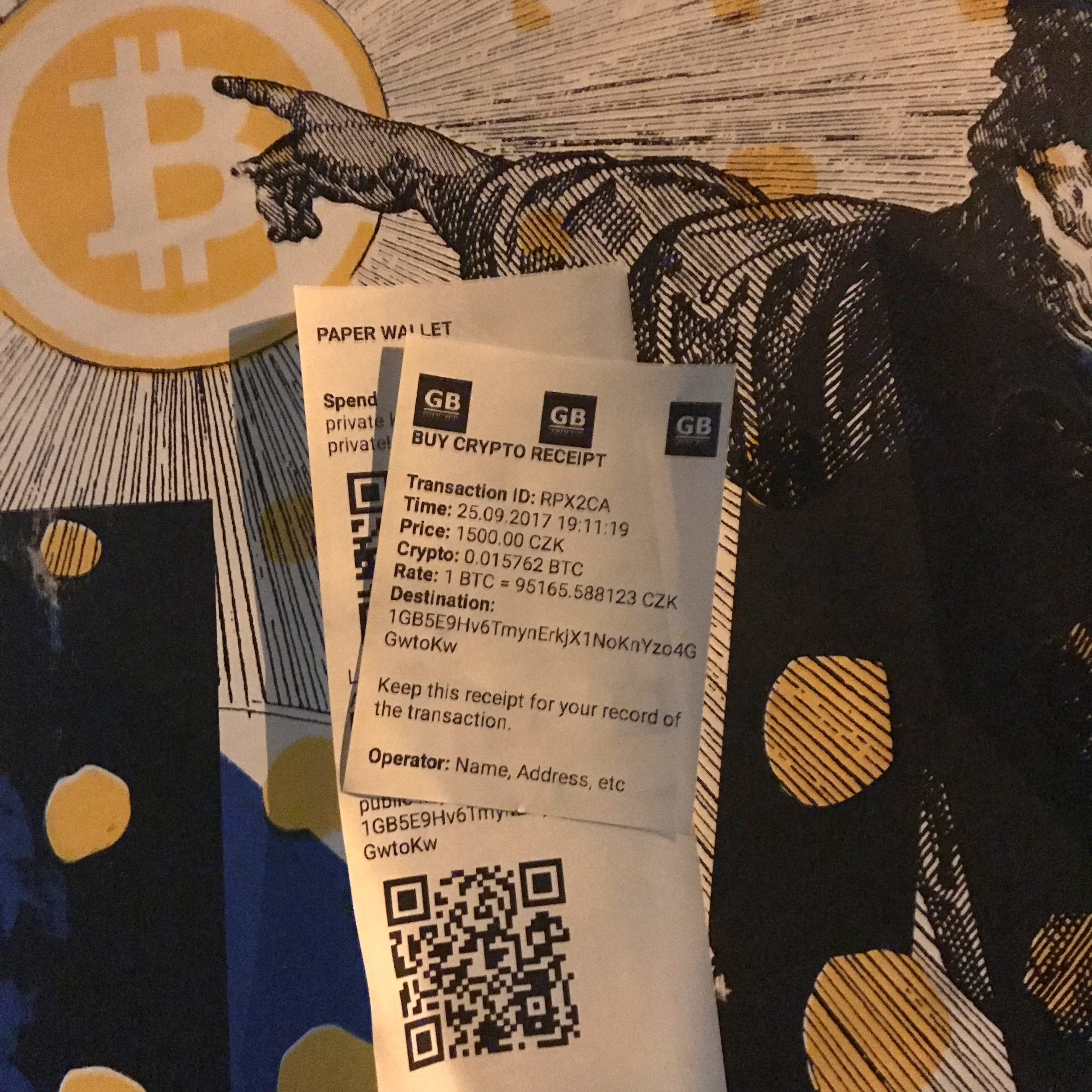 My very first print sold for Bitcoin was in 2017