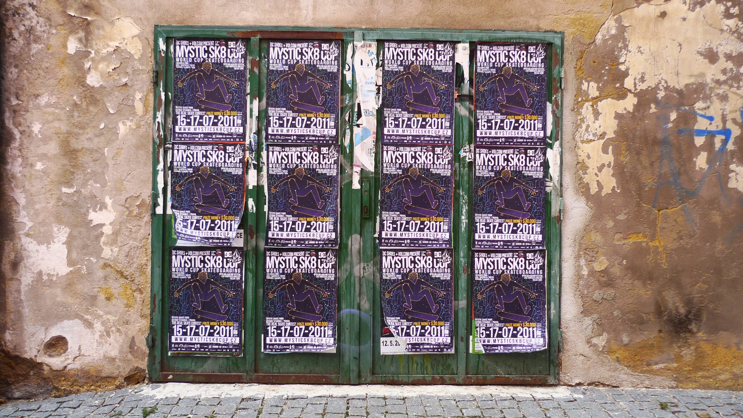 Postering for Mystic Sk8 Cup 2011 in Prague