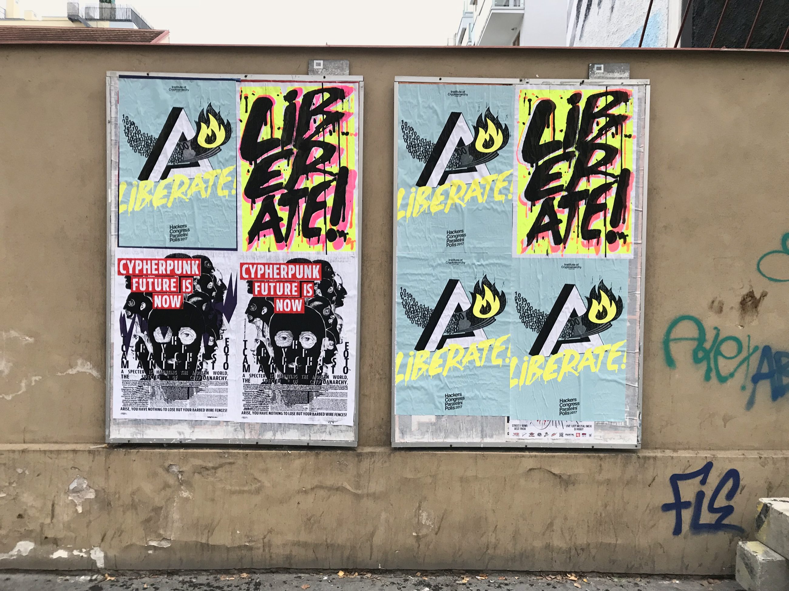 The billboard across from Paralelní Polis, which I always claimed during HCPP