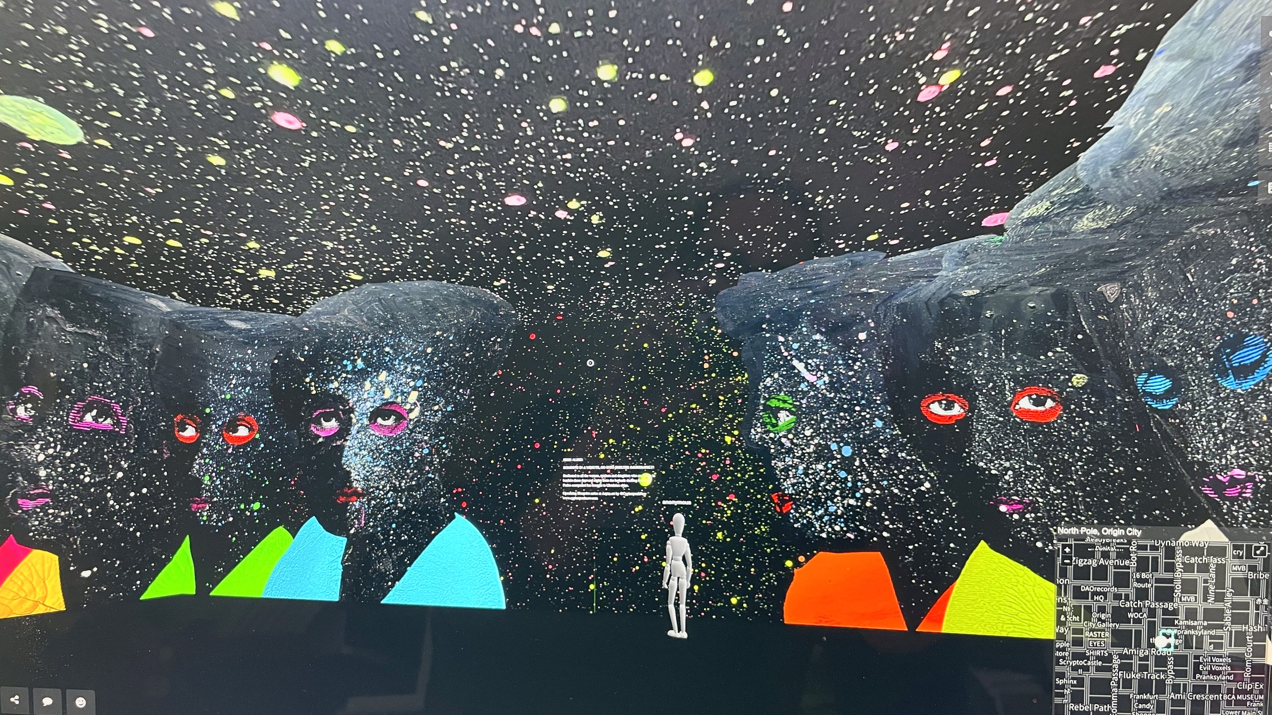A look inside the virtual gallery for the High Alert project