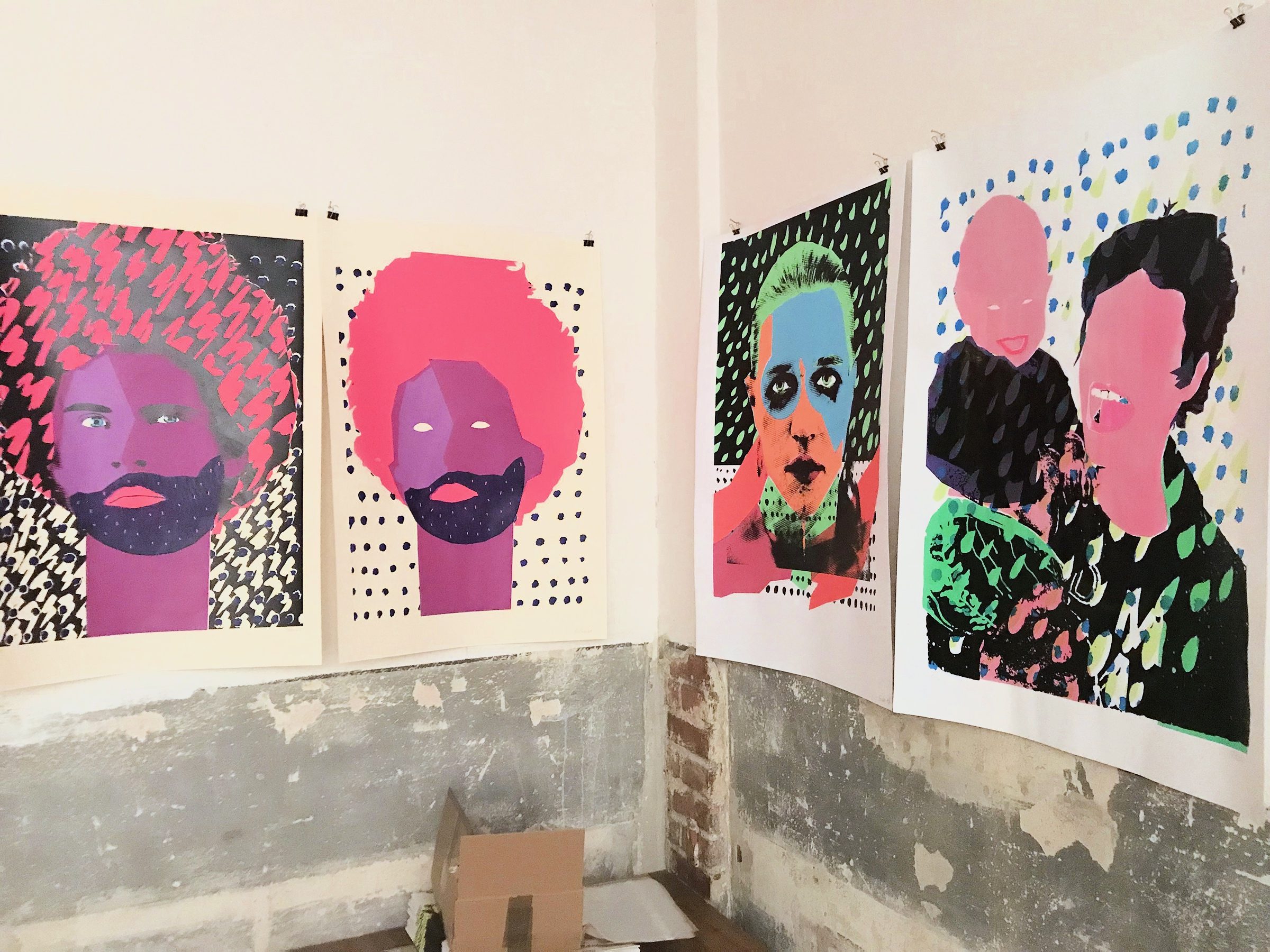 Pop Machine — portraits in my studio, circa 2018