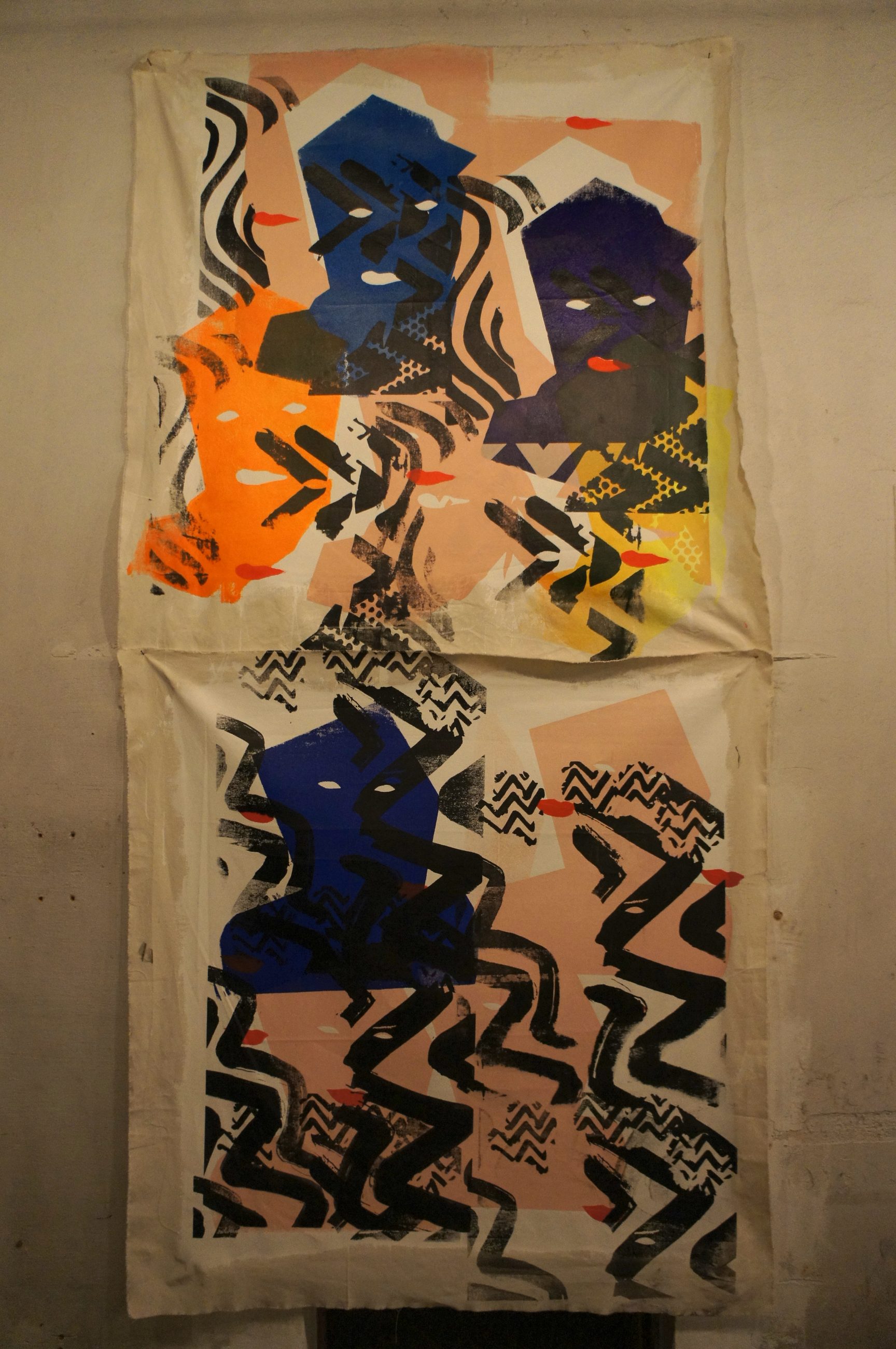 Pop Machine — canvas portraits, Luděk Staněk and Petra Nesvačilová