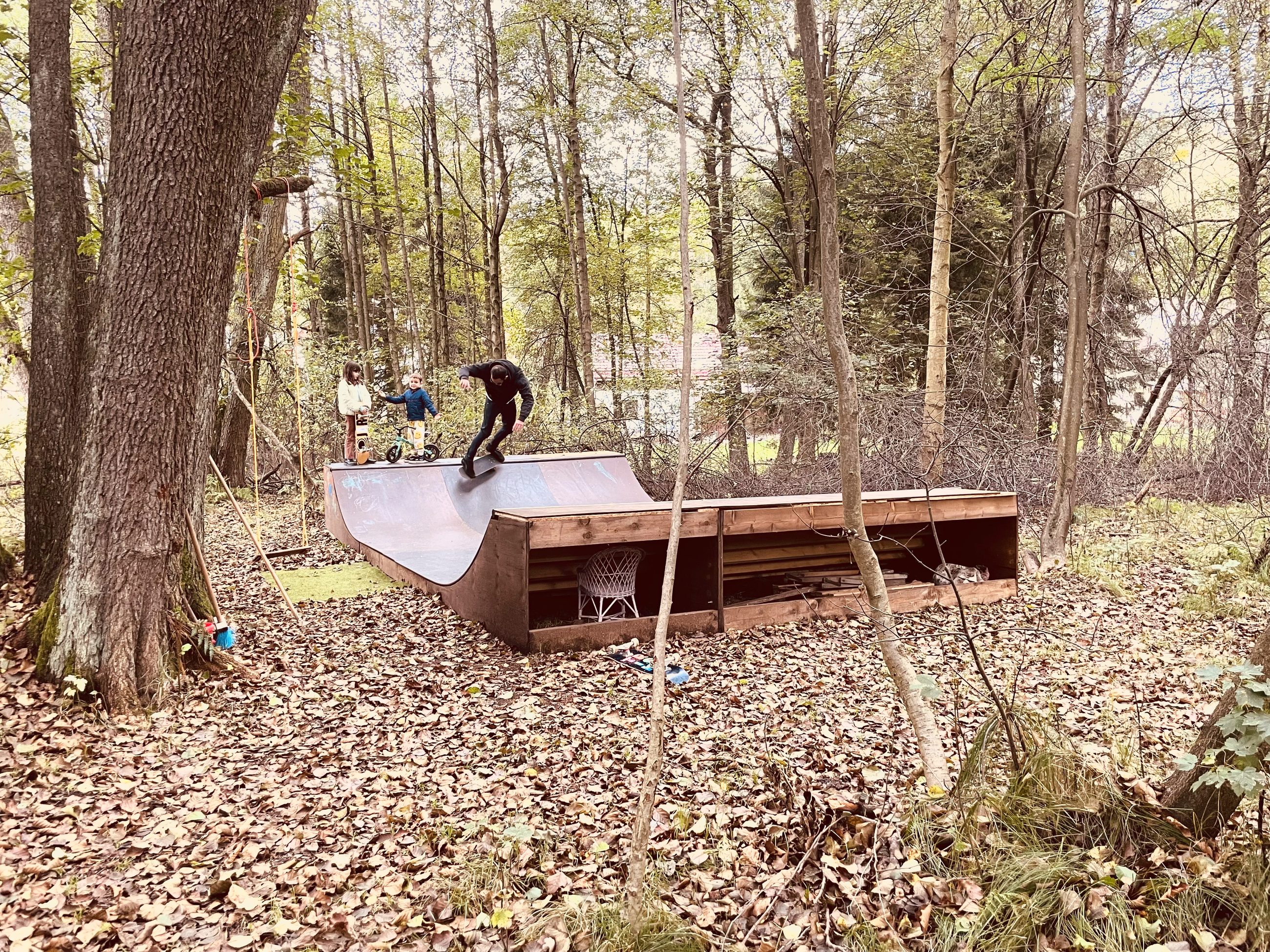 I built a mini ramp at my cottage