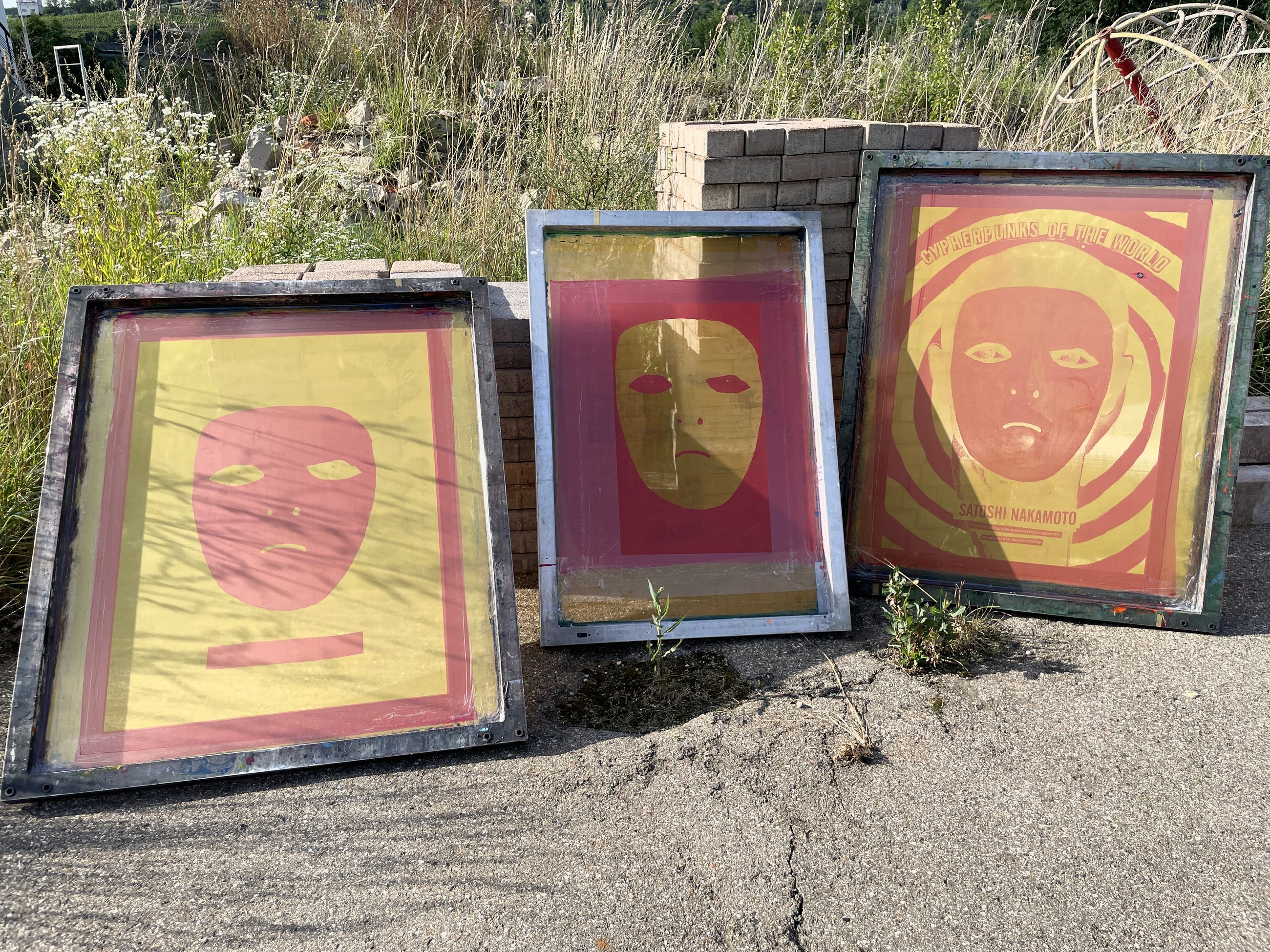 Preparing the Satoshi Nakamoto print from the Cypherpunks Of The World project