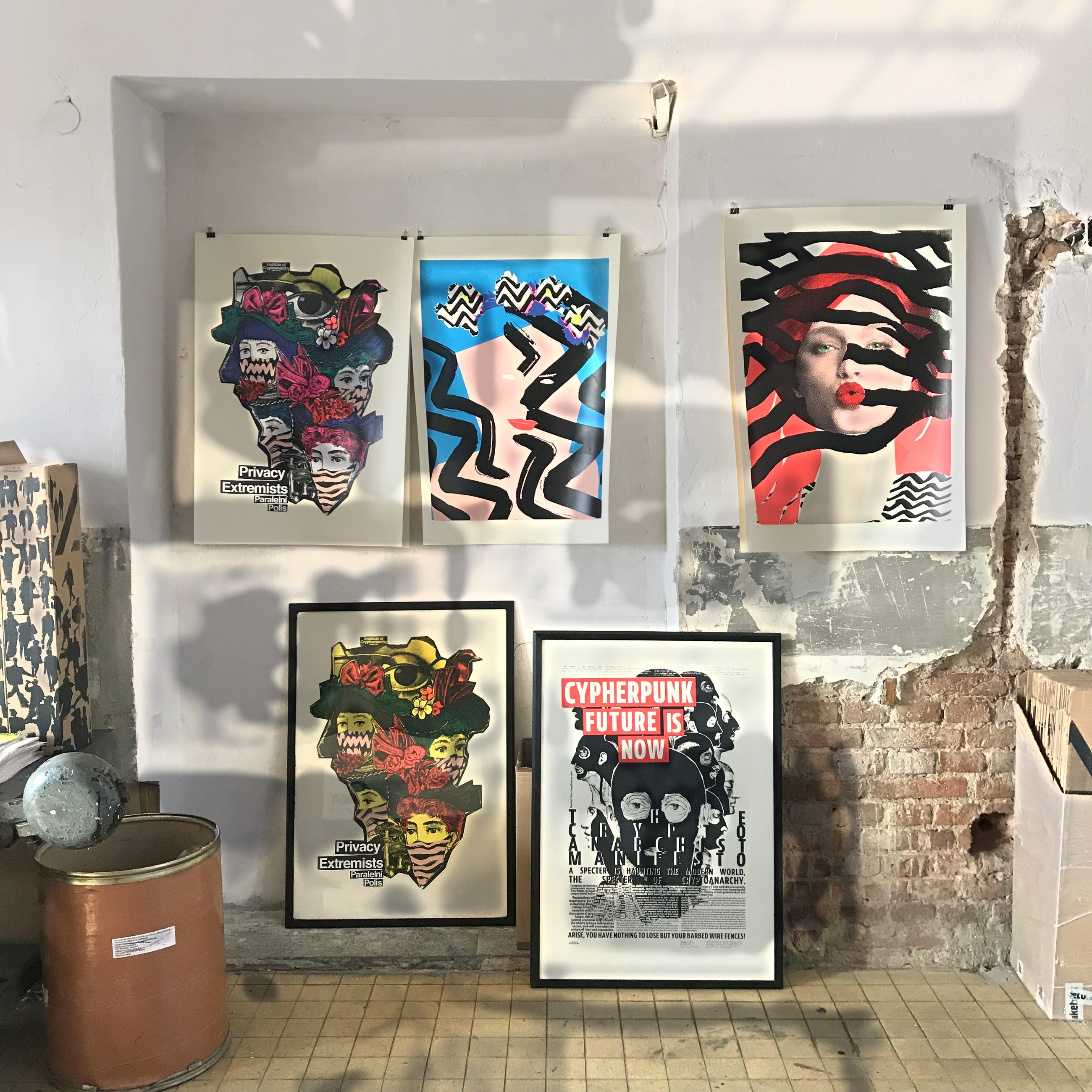 In my studio, circa 2018