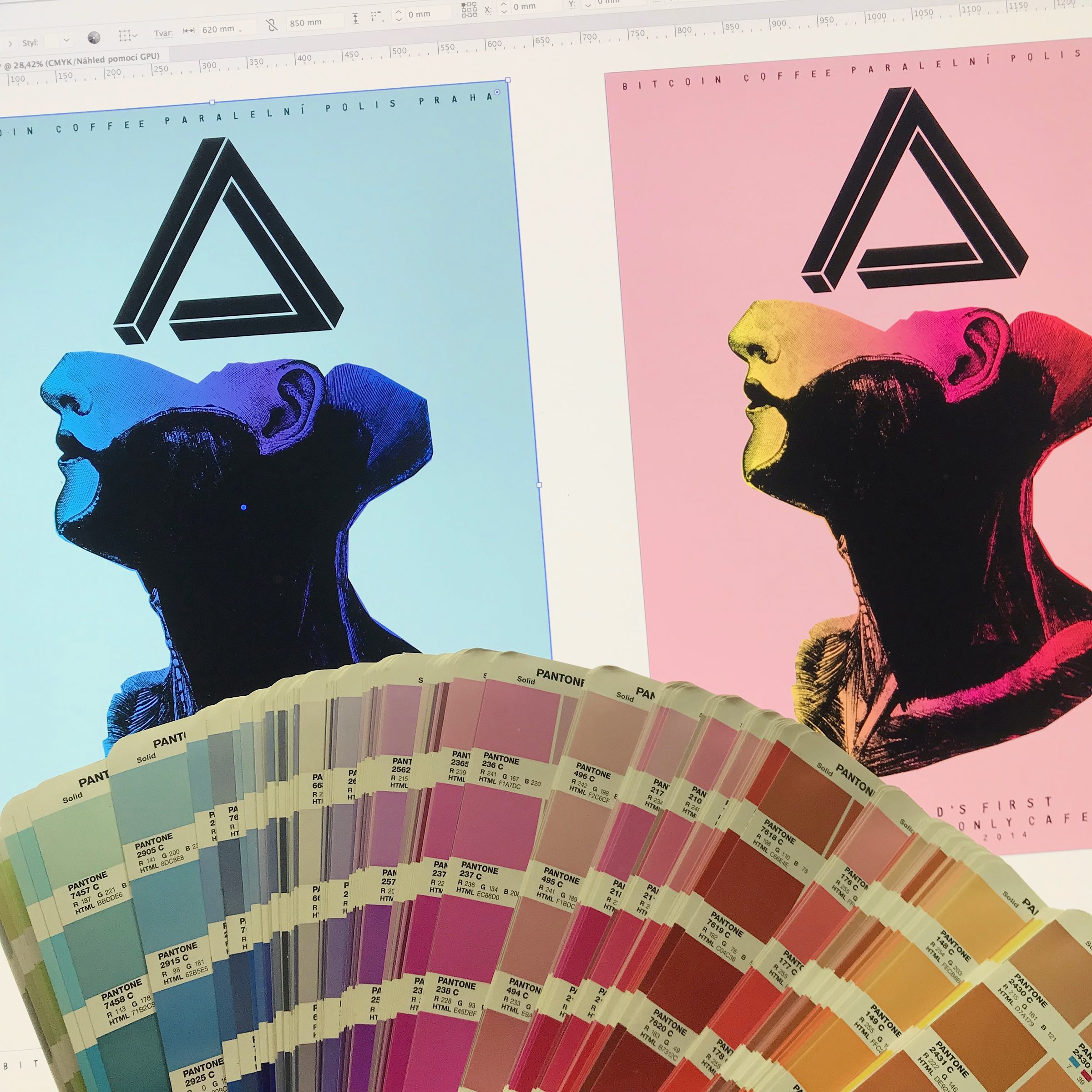 Choosing colors for a poster print