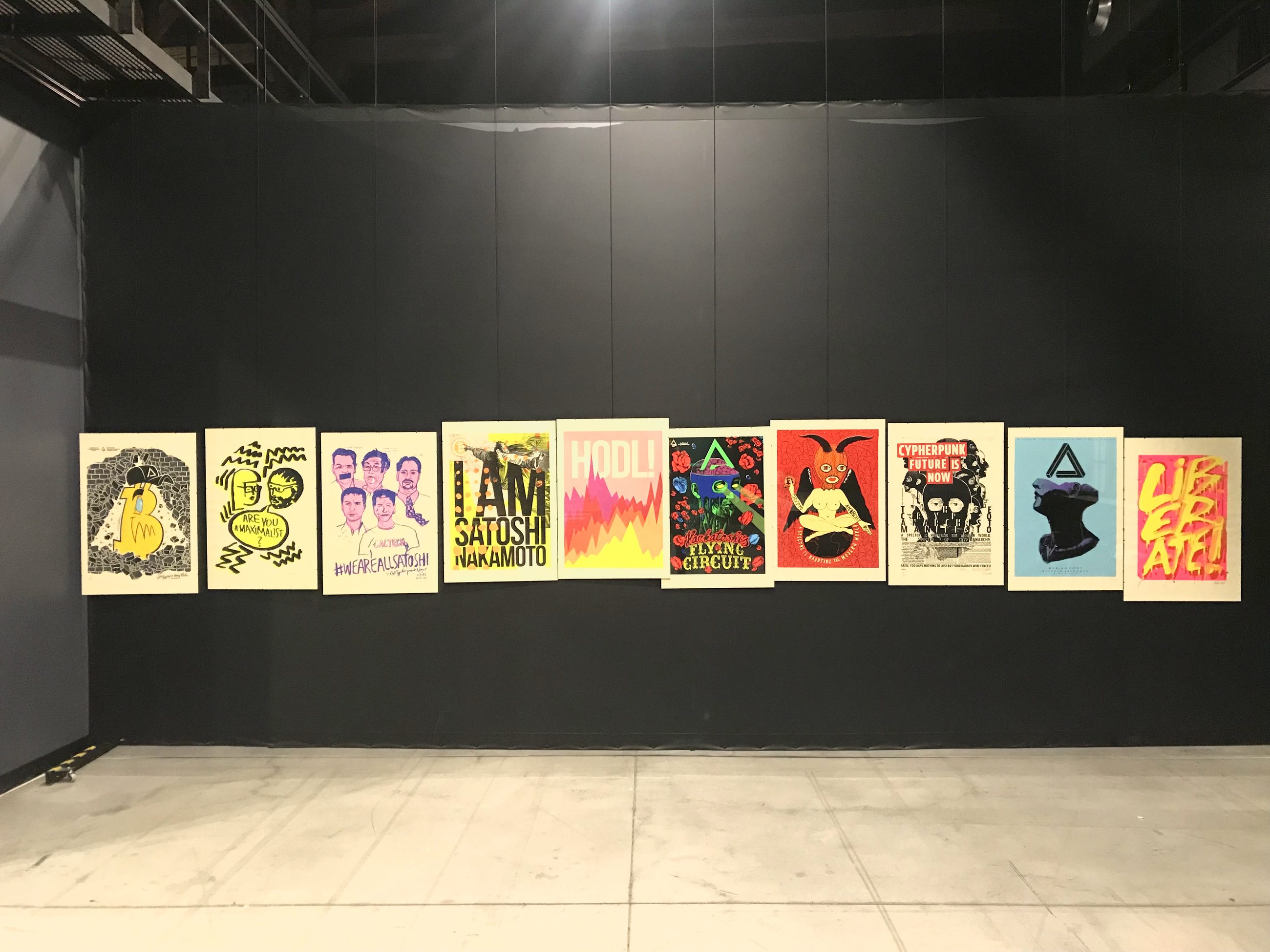 Exhibition at Hackers Congress Paralelní Polis — daylight view