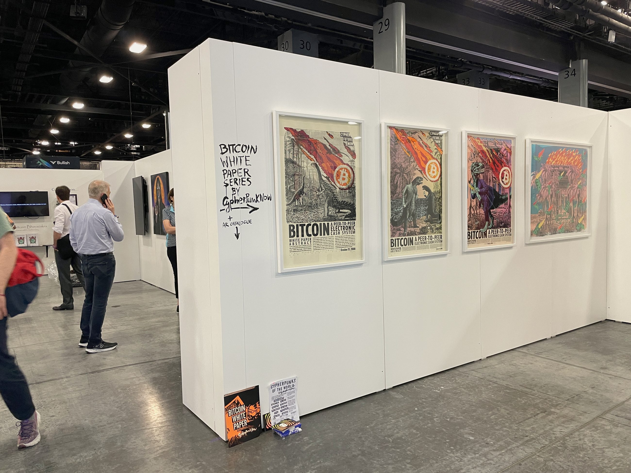 Exhibition at the Bitcoin22 conference in Miami