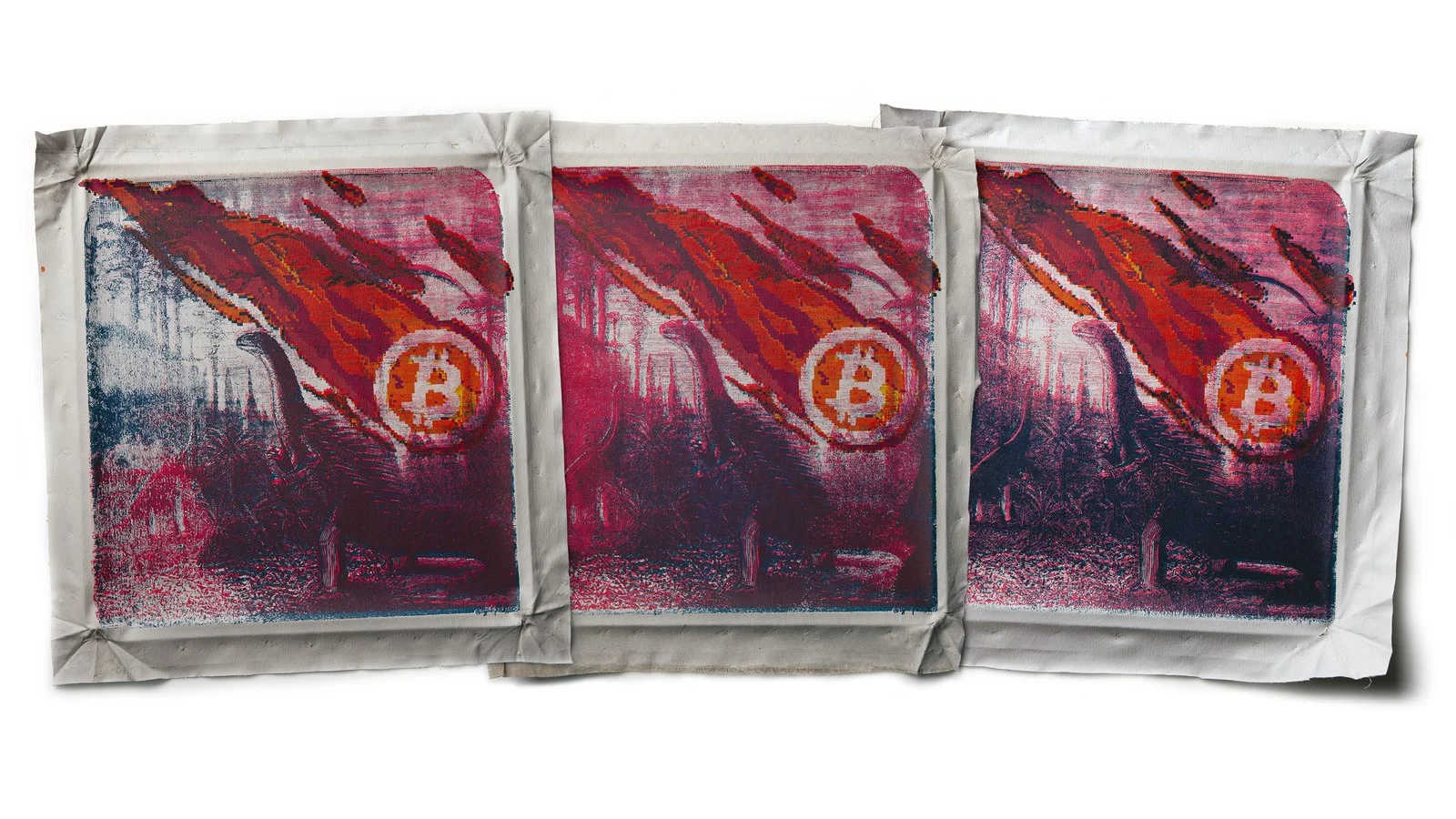 Bitcoin Meteorite Triptych