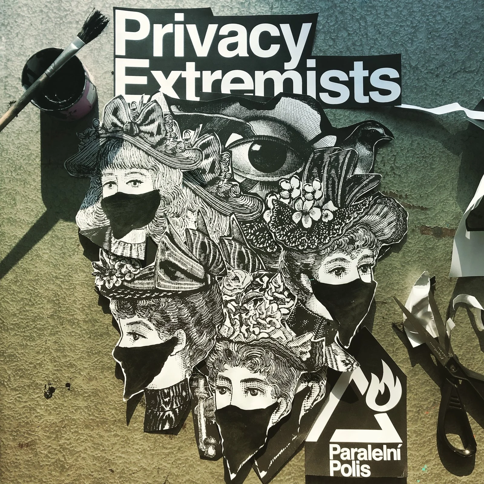 Privacy Extremists — originální koláž