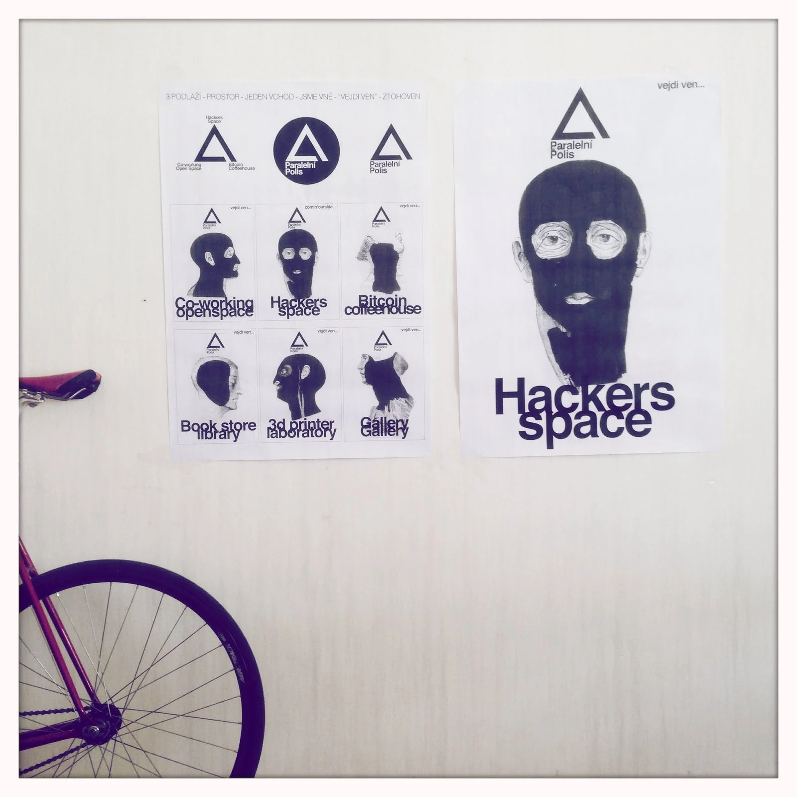 Stickers & signs, Hackerspace