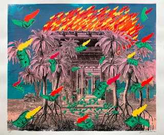 Bank On Fire — Fotografie díla