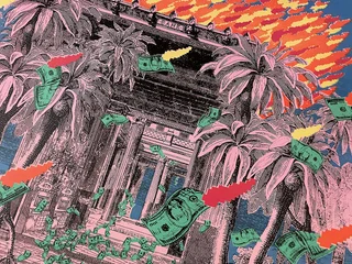 Bank On Fire — Fotografie díla