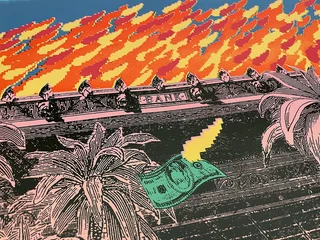 Bank On Fire — Fotografie díla