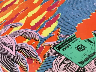 Bank On Fire — Fotografie díla