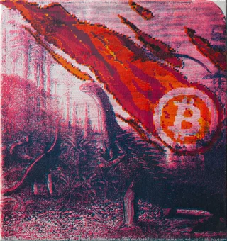 Bitcoin Meteorite — Original screen print