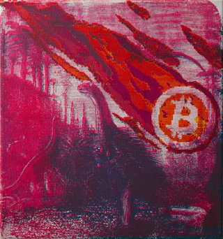 Bitcoin Meteorite — Original screen print
