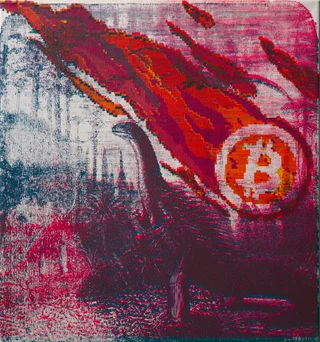Bitcoin Meteorite — Original screen print