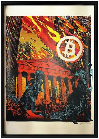 Bitcoin Meteorite — Fotografie díla