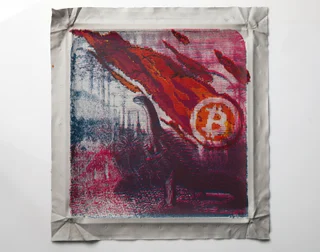 Bitcoin Meteorite Triptych — Fotografie díla