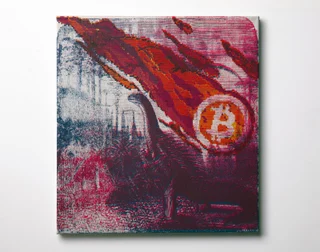 Bitcoin Meteorite Triptych — Fotografie díla