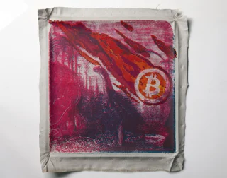 Bitcoin Meteorite Triptych — Fotografie díla