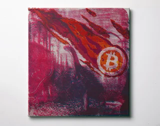 Bitcoin Meteorite Triptych — Fotografie díla