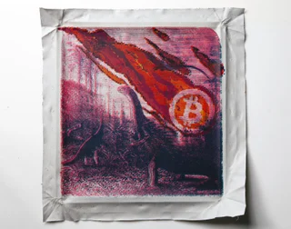 Bitcoin Meteorite Triptych — Fotografie díla