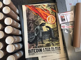 Bitcoin White Paper 2020 — Autorský sítotisk
