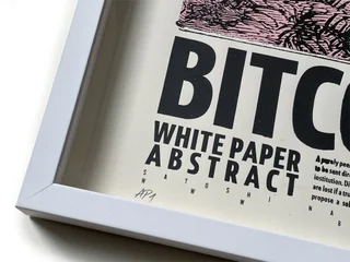 Bitcoin White Paper 2020 — Autorský sítotisk