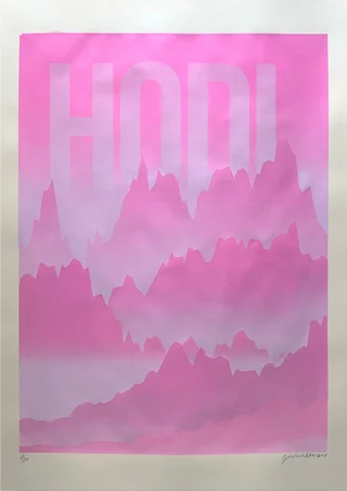HODL — Morning / Noon / Evening / Night — Autorský sítotisk