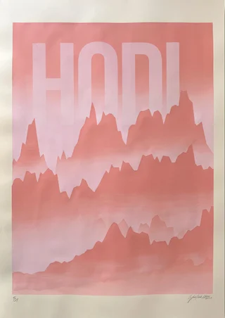 HODL — Morning / Noon / Evening / Night — Autorský sítotisk