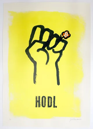 HODL 2024 — Original screen print