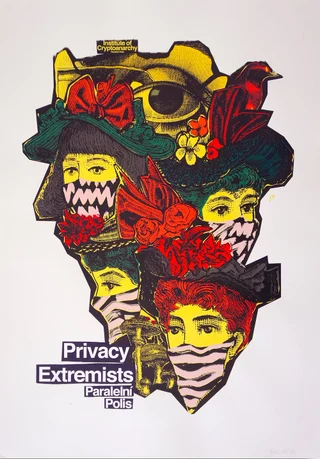 Privacy Extremists — Autorský sítotisk