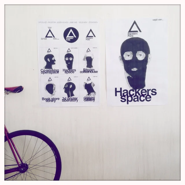 Stickers & signs, Hackerspace